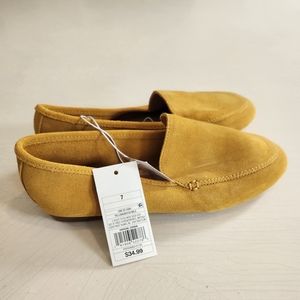 Mustard Sueded Loafers
